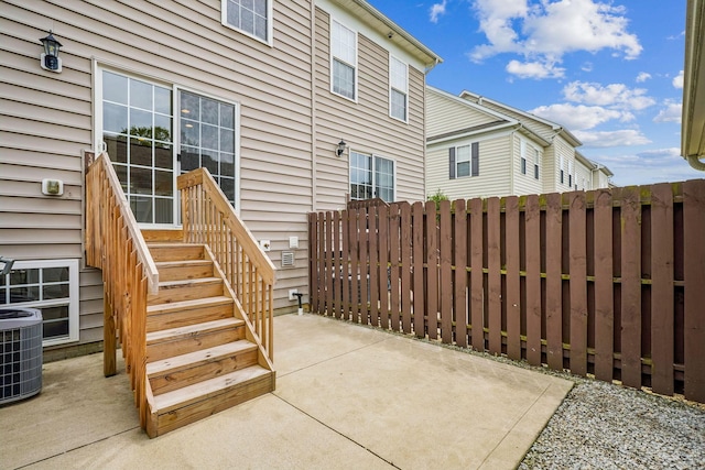 3857 Dowitcher Ln, Columbus, OH 43230 - view of patio with fence and central AC unit