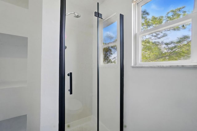5694 Danmar Dr, Canal Winchester, OH 43110 - full bathroom with a stall shower and healthy amount of natural light