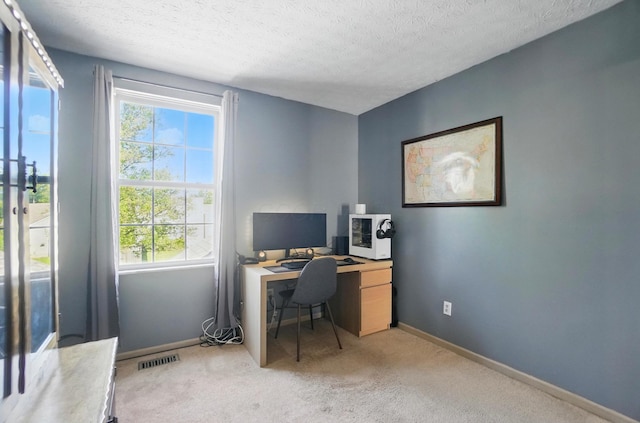 5694 Danmar Dr, Canal Winchester, OH 43110 - office space with a textured ceiling, light colored carpet, and baseboards