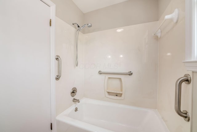full bathroom featuring shower / tub combination