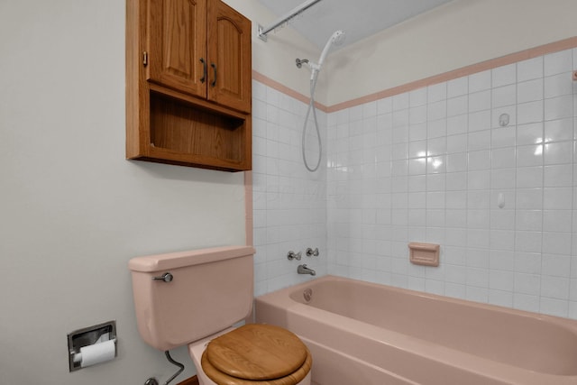 full bath with shower / bathtub combination and toilet