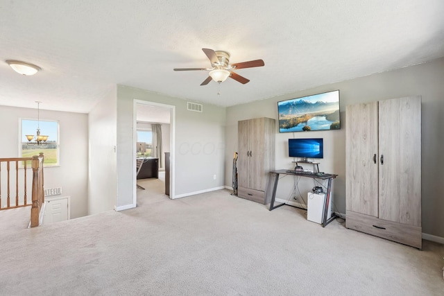 unfurnished bedroom with visible vents, carpet flooring, and baseboards