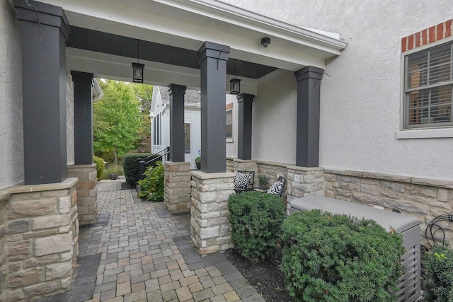 2443 Shepherd Ct, Powell, OH 43065 - view of patio / terrace featuring a porch