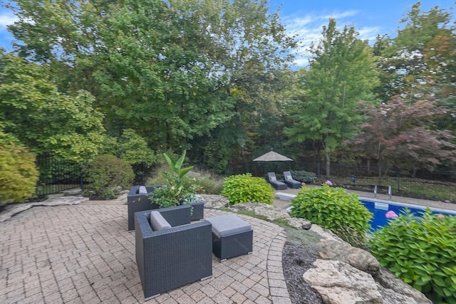 2443 Shepherd Ct, Powell, OH 43065 - view of patio / terrace featuring fence
