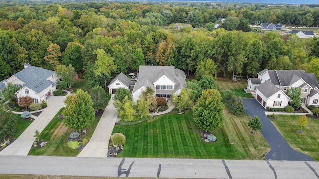 2443 Shepherd Ct, Powell, OH 43065 - aerial view of a heavily wooded area