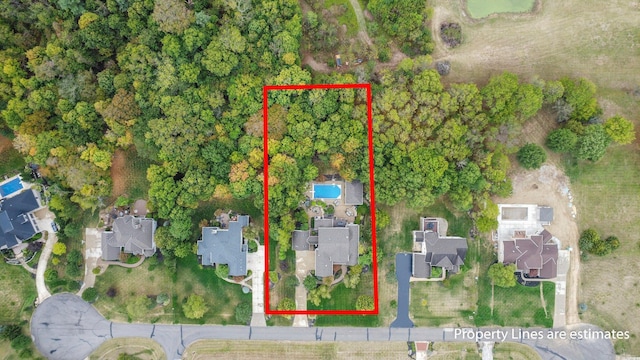 2443 Shepherd Ct, Powell, OH 43065 - aerial overview of property's location with nearby suburban area and property boundaries highlighted