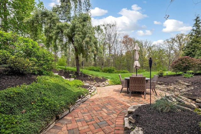 view of patio / terrace with outdoor dining area