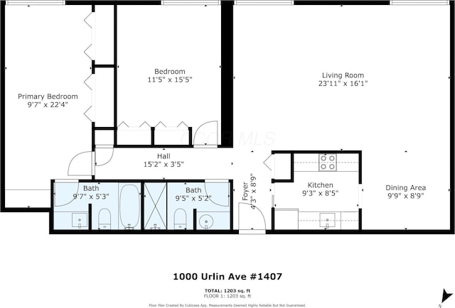 1000 Urlin Ave Unit 1407, Columbus, OH 43212 - plan