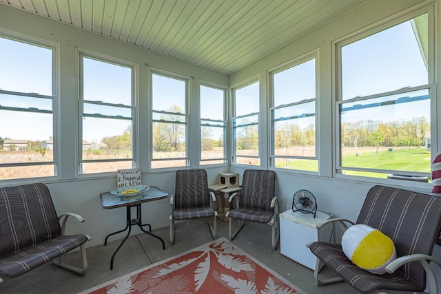 view of sunroom