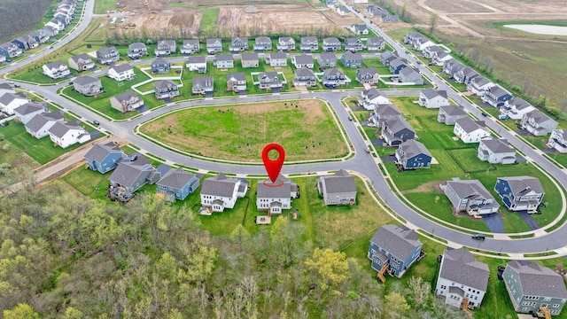 drone / aerial view featuring a residential view
