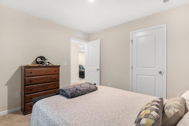 8573 Greengate Blvd Unit 41, Canal Winchester, OH 43110 - bedroom featuring visible vents, baseboards, and light carpet
