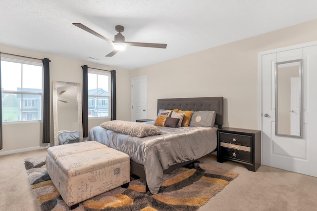 8573 Greengate Blvd Unit 41, Canal Winchester, OH 43110 - carpeted bedroom with ceiling fan and visible vents