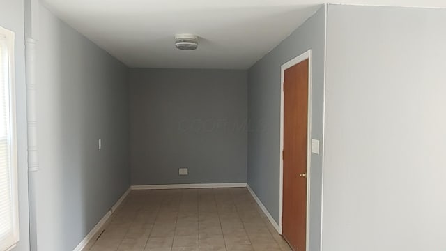 hall with baseboards