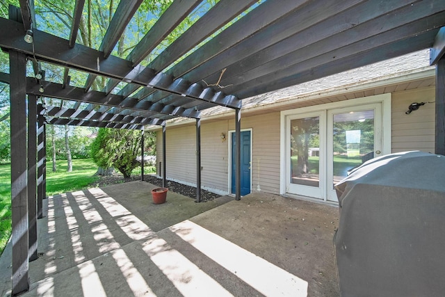 4959 Hughes Rd, Prospect, OH 43342 - view of patio / terrace featuring a grill and a pergola