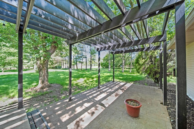 4959 Hughes Rd, Prospect, OH 43342 - view of patio featuring a pergola