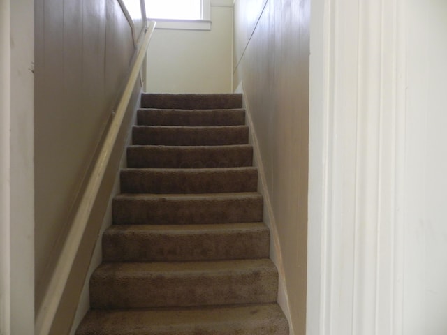 view of stairway