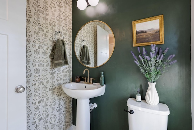 half bath with toilet