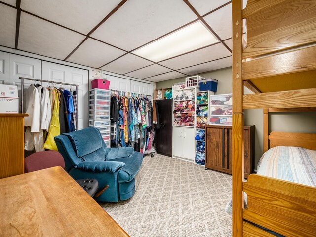 1305 Cooperriders Rd NW, Somerset, OH 43783 - carpeted bedroom with a drop ceiling