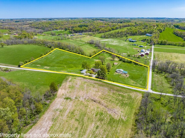 1305 Cooperriders Rd NW, Somerset, OH 43783 - aerial view featuring a rural view