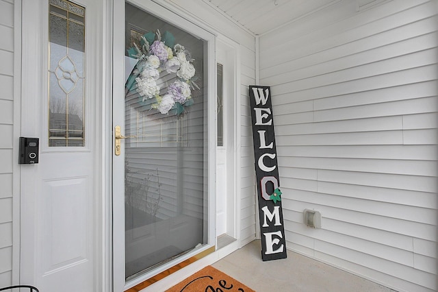 view of entrance to property