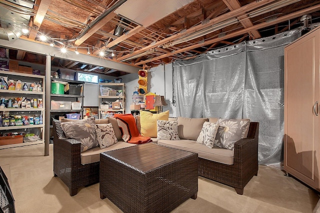 view of basement