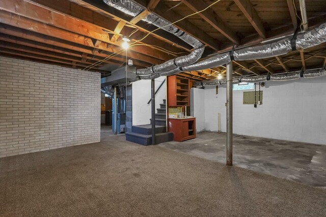 542 E Franklin St, Circleville, OH 43113 - basement with stairs