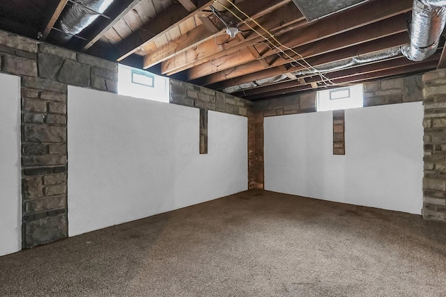 542 E Franklin St, Circleville, OH 43113 - below grade area featuring carpet