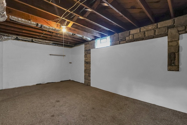 542 E Franklin St, Circleville, OH 43113 - below grade area with carpet