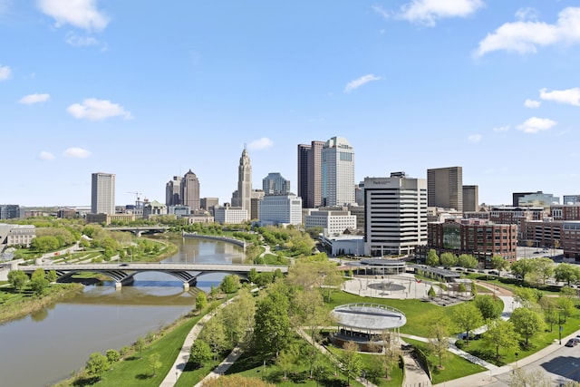 1 Miranova Pl Unit 1505, Columbus, OH 43215 - view of city with a notable bridge and a nearby body of water