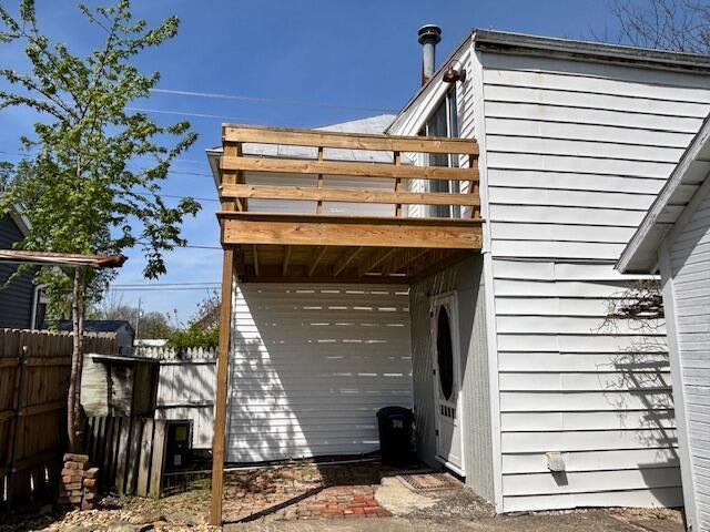 exterior space featuring fence