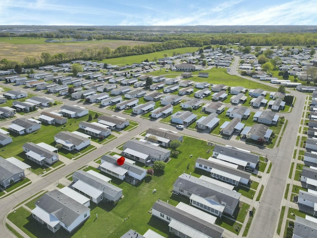 birds eye view of property featuring a residential view