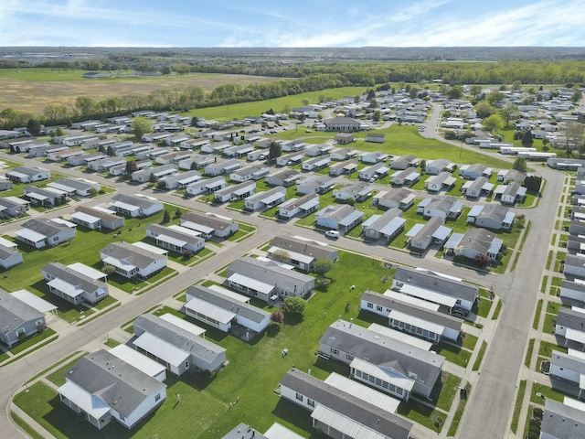 drone / aerial view featuring a residential view