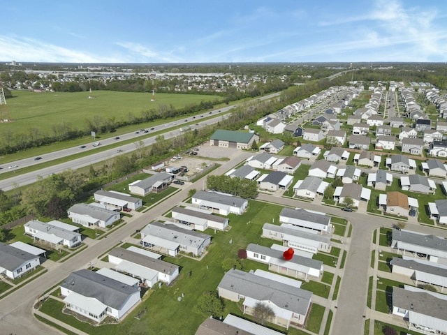 drone / aerial view featuring a residential view