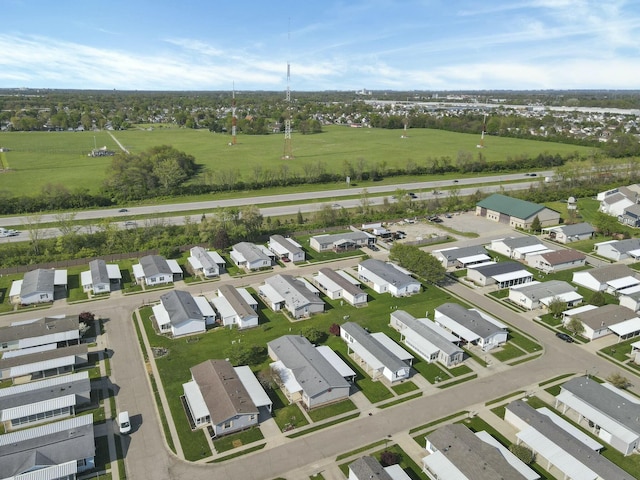 bird's eye view featuring a residential view