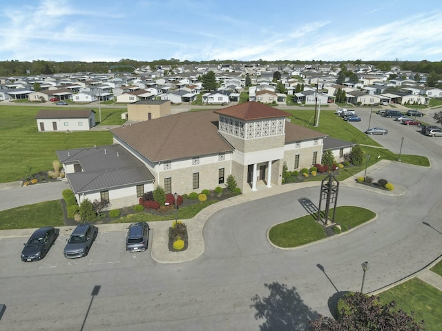 drone / aerial view featuring a residential view
