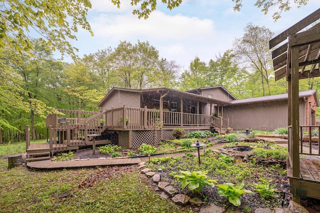 12643 Heimberger Rd NW, Baltimore, OH 43105 - rear view of property featuring a deck