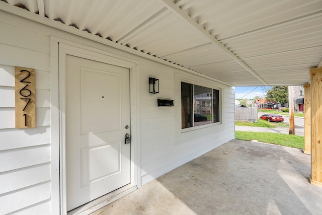 2671 Whitehead Rd, Columbus, OH 43204 - doorway to property featuring a patio