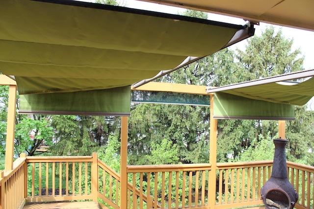 view of wooden terrace