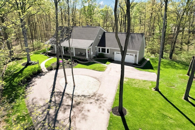 birds eye view of property
