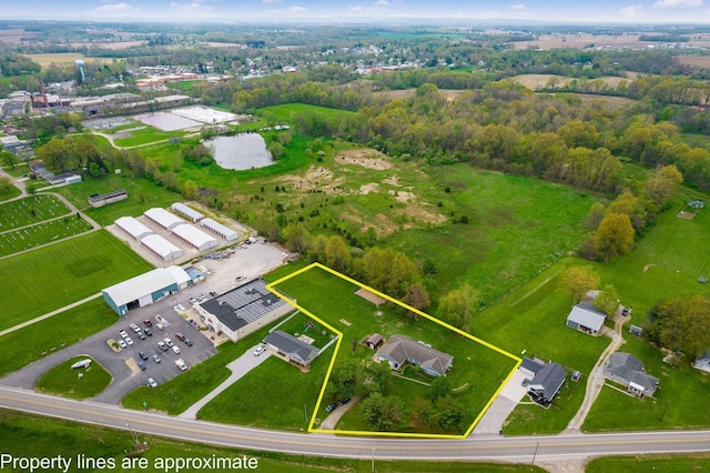birds eye view of property