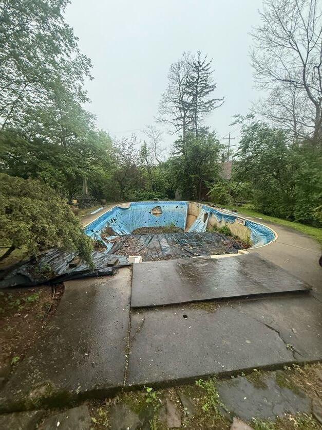 view of pool with a covered pool