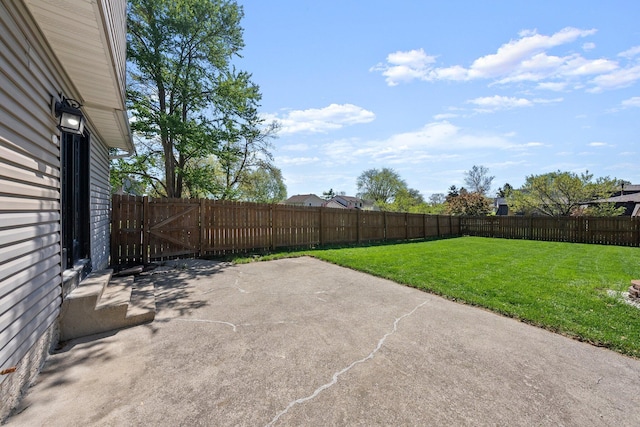 view of patio / terrace with a fenced backyard