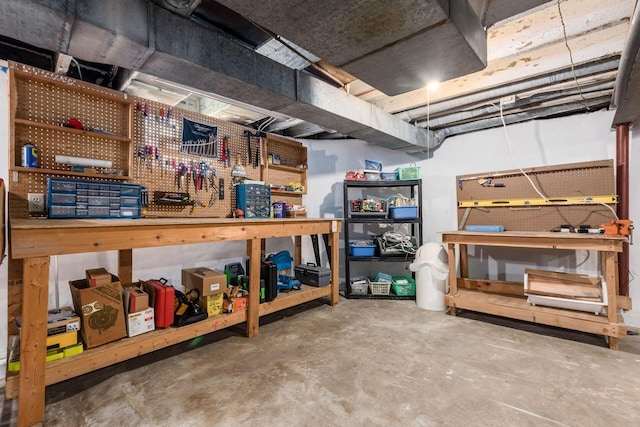 view of storage room