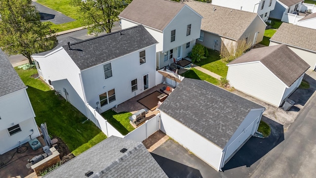 drone / aerial view featuring a residential view