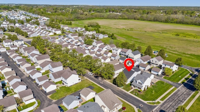 drone / aerial view featuring a residential view