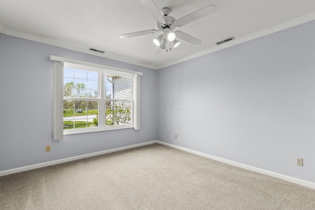 867 Red Oak Trl, Mansfield, OH 44904 - empty room featuring visible vents, a ceiling fan, and baseboards