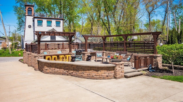 3555 Sellers Dr NE, Millersport, OH 43046 - view of patio with a pergola