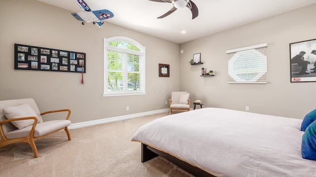 3555 Sellers Dr NE, Millersport, OH 43046 - carpeted bedroom featuring baseboards and a ceiling fan
