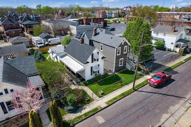 drone / aerial view featuring a residential view
