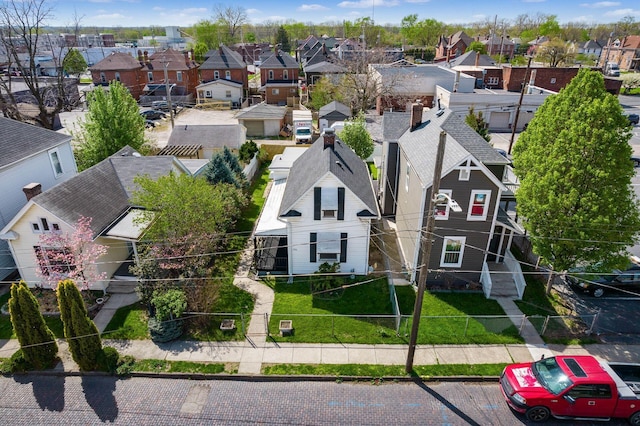 bird's eye view featuring a residential view